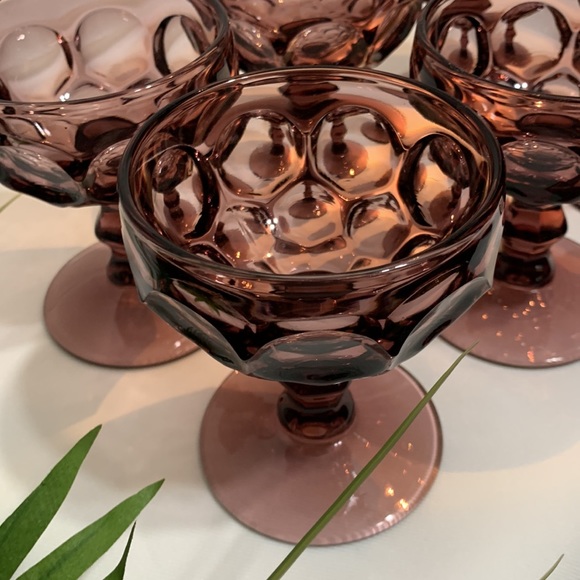 6 RARE MCM VINTAGE Amethyst purple Imperial Provincial champagne/sherbet glasses - Picture 5 of 10